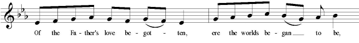 DIVINUM MYSTERIUM in eighth notes